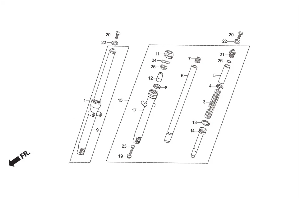 F-5-DRUM FRONT CUSHION assembly diagram for Hero Passion Pro (Jan, 2018)
