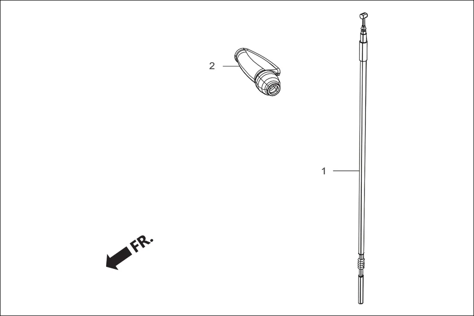 F-6C FR. BRAKE (CABLE COMP, FR BRAKE) assembly diagram for Hero Passion Pro (Jan, 2018)
