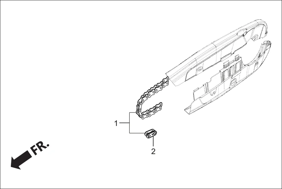 F-16A DRIVE CHAIN &amp; DRIVE SHAFT assembly diagram for Hero Passion Pro iBS (Feb, 2019)
