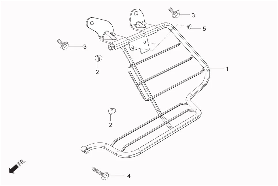 F-25A GUARD SARI assembly diagram for Hero Passion Pro iBS (Feb, 2019)