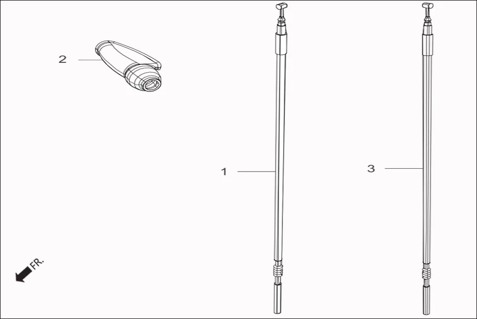 F-6A FR. BRAKE (CABLE COMP, FR BRAKE) assembly diagram for Hero Passion Pro iBS (Feb, 2019)