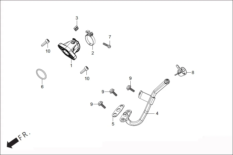 E-11A INSULATOR ASSY. /PIPE AIR FEED