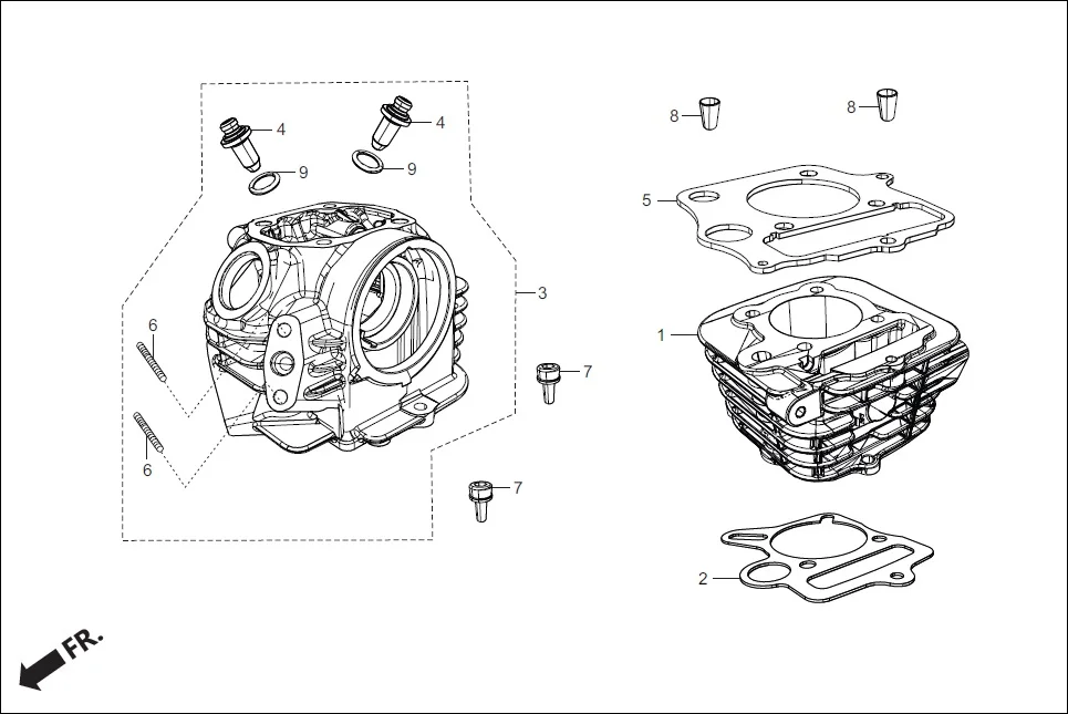 E-1A CYLN.& CYLN.HEAD