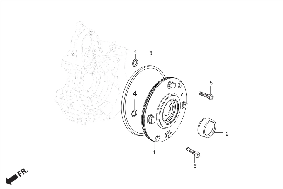 E-3B CRANK CASE & COVER (STARTING CLUTCH)