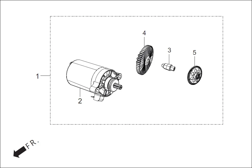 E-5B MOTOR/GEAR (KIT)