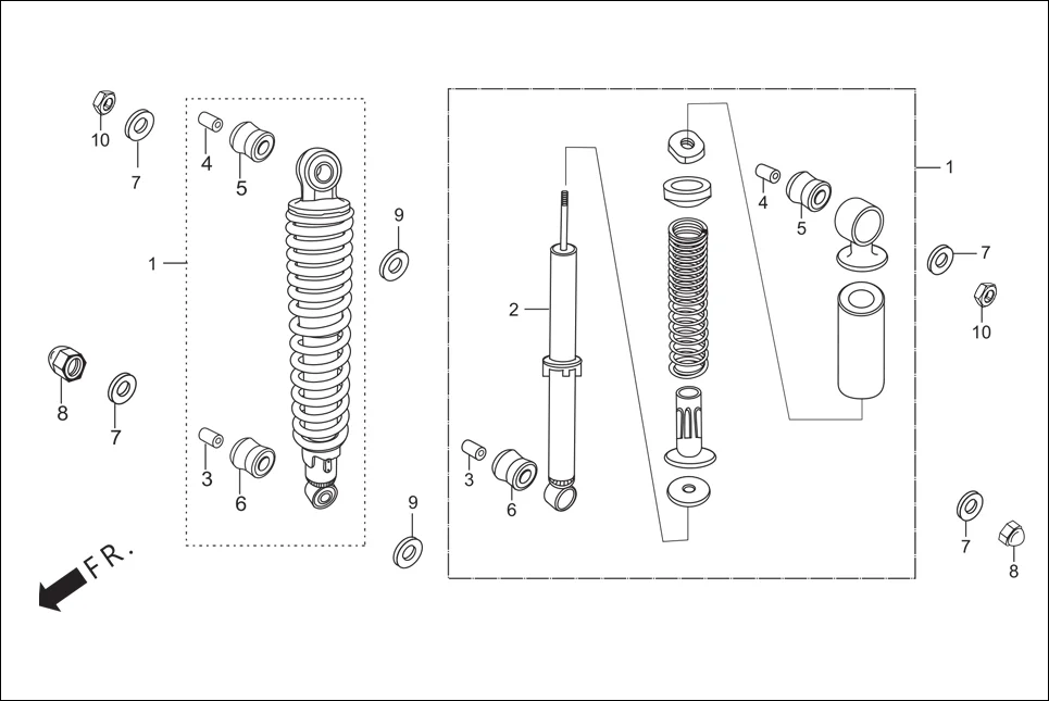F-17 REAR CUSHION diagram showing 52410-KCC-871