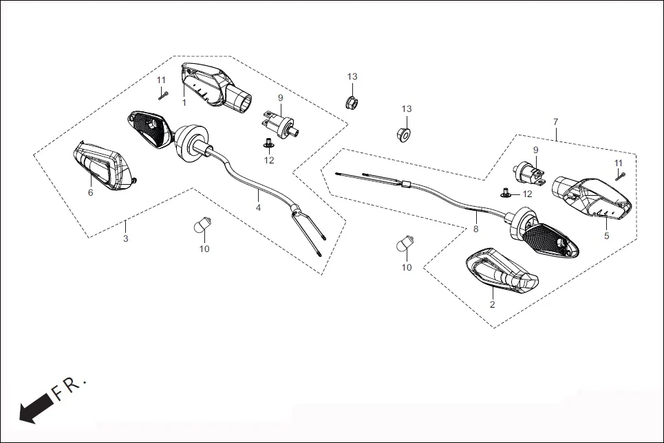 F-19 WINKERS FR. diagram showing 94050-10000