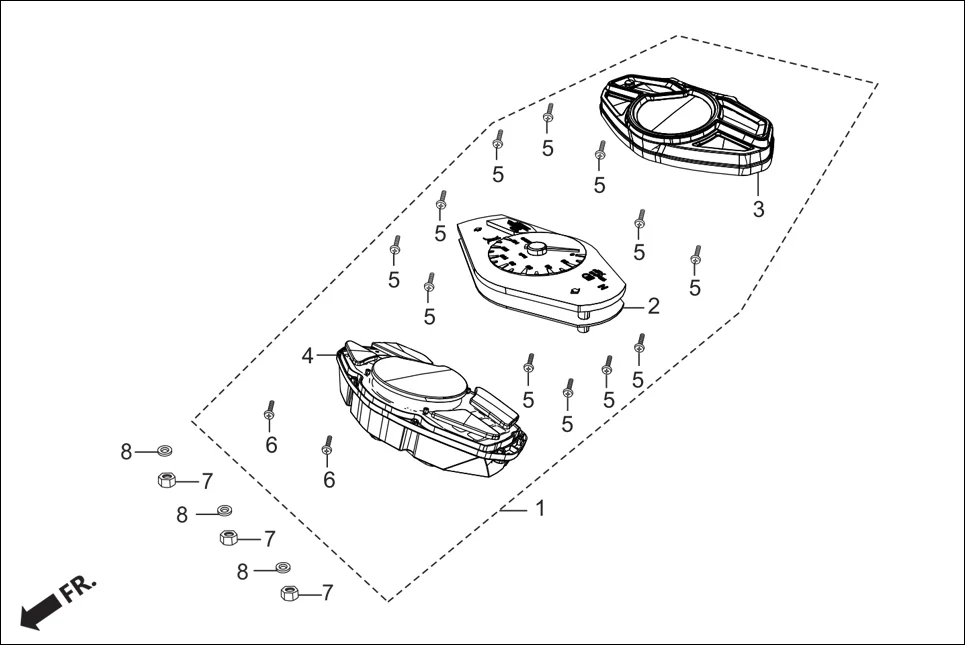 F-2-DISC SPEEDOMETER ASSY. diagram showing 94103-06700