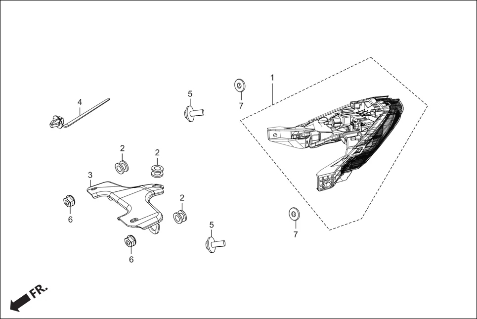 F-20 TAIL LIGHT diagram showing 94103-06800