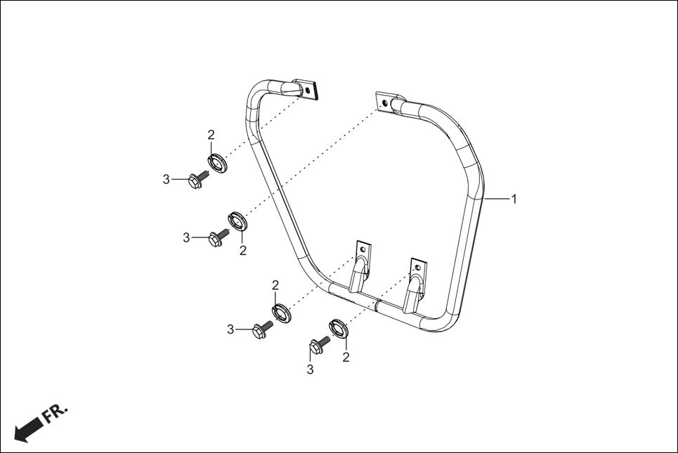 F-25 GUARD ENGINE diagram showing 95701-08020-07