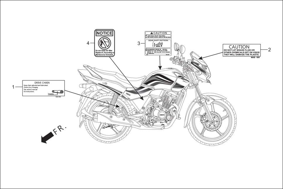 F-27 MARK/CAUTION diagram showing 87509-AAP-000
