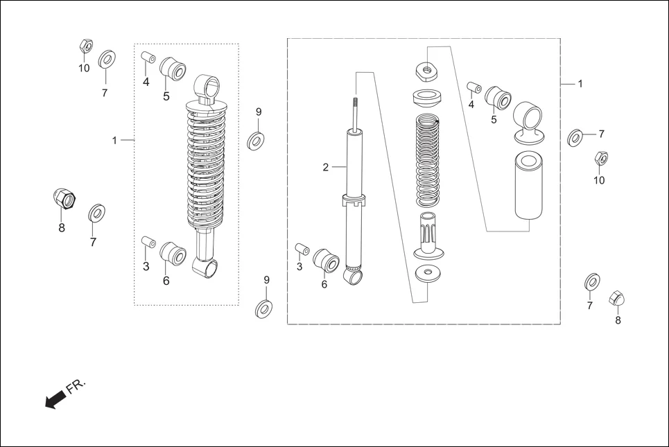 F-17 REAR CUSHION assembly diagram for Hero Passion X PRO (Jan, 2019)