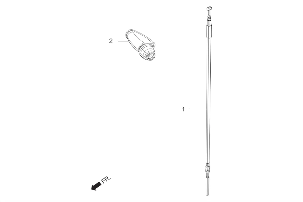 F-6C-DRUM FR. BRAKE (CABLE COMP, FR BRAKE) assembly diagram for Hero Passion X PRO (Jan, 2019)
