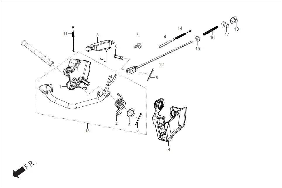 F-8B-DRUM CBS ASSY. (DRUM) diagram showing 35357-AAH-F00