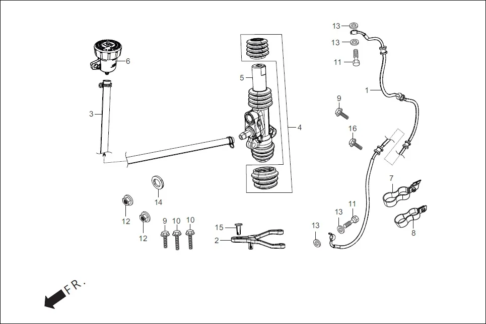F-8C-DISC ACTUATOR ASSY. assembly diagram for Hero Passion X PRO (Jan, 2019)