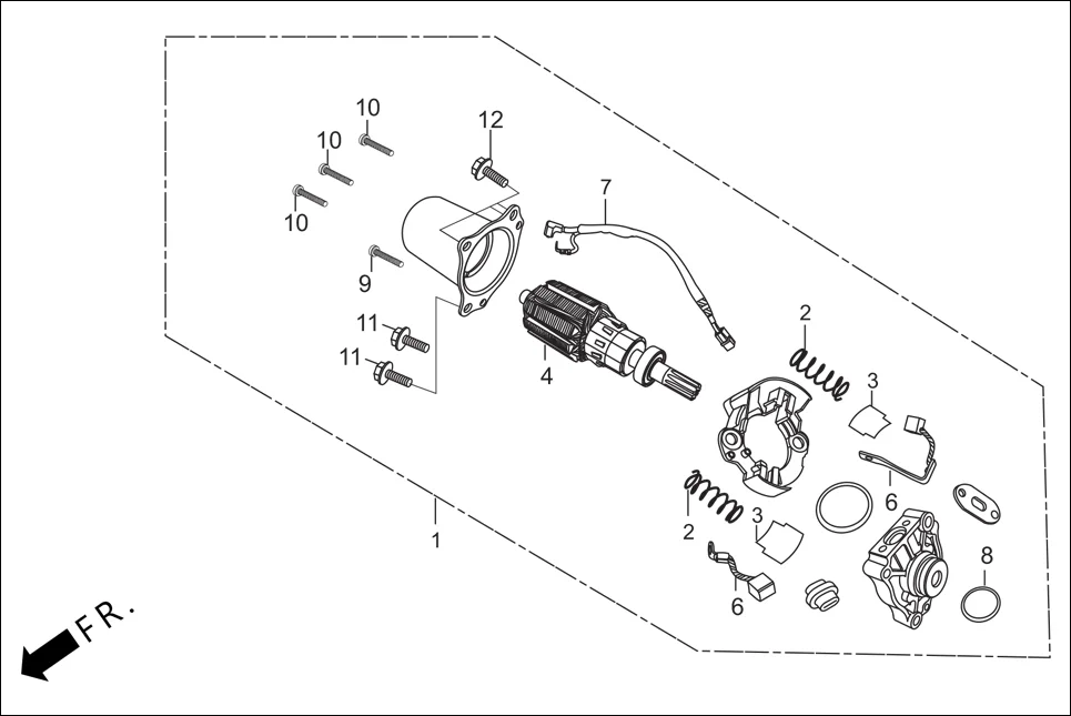 E-7C STARTER MOTOR