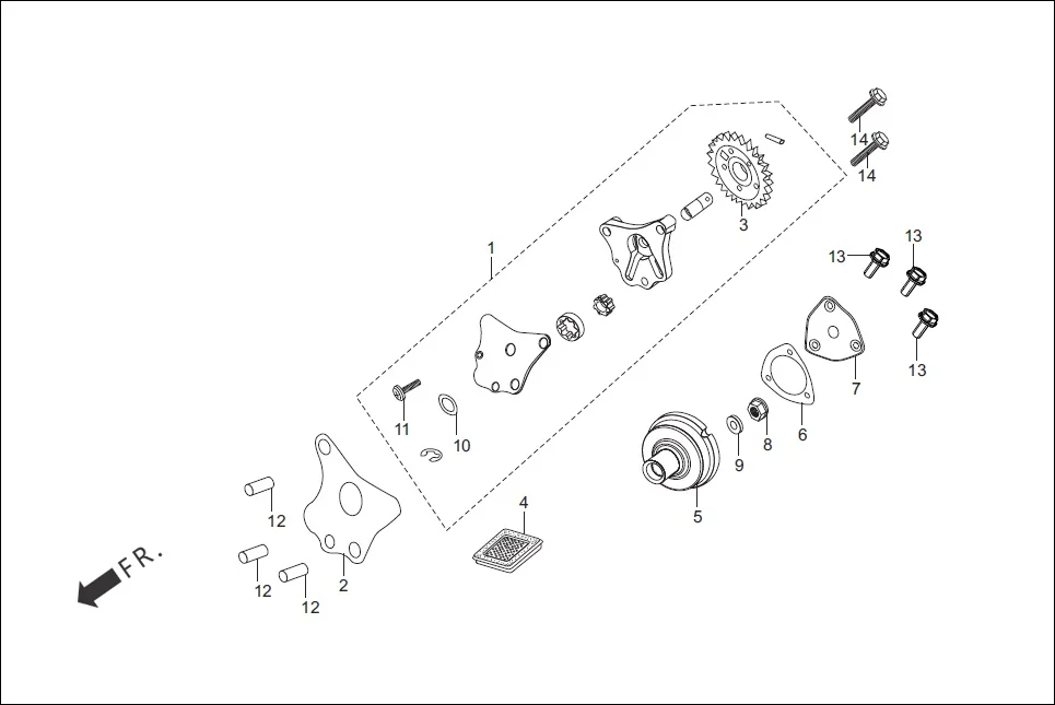 E-8A OIL PUMP