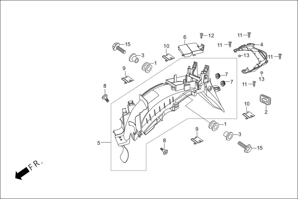 F-21 REAR FENDER diagram showing 94101-04000