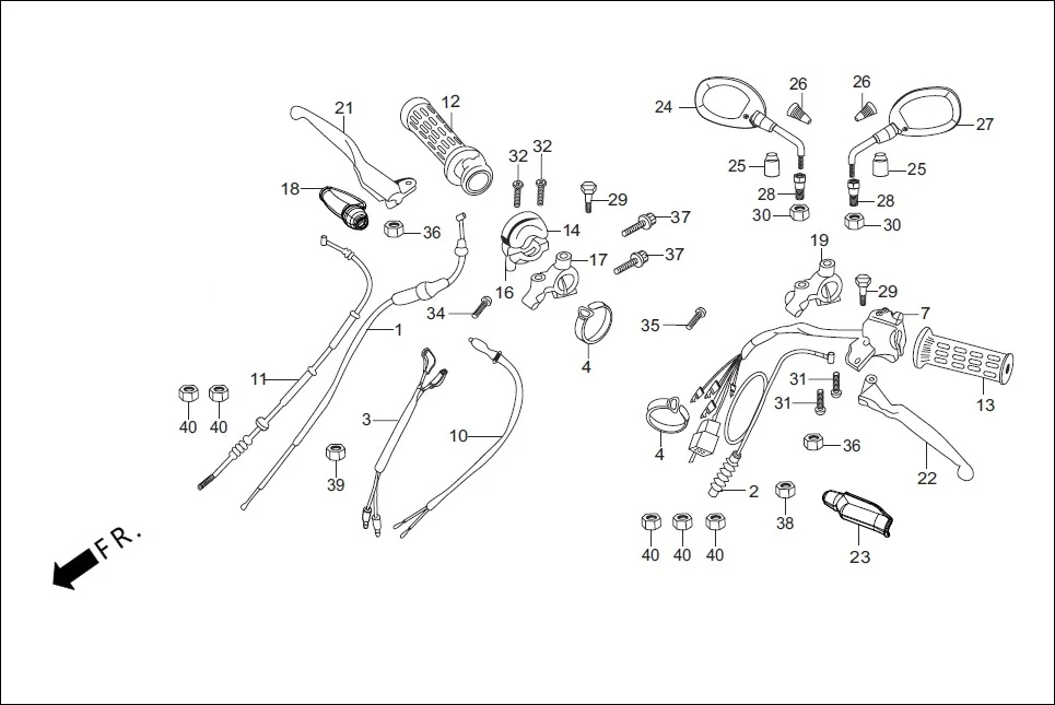 F-3-DRUM-KICK HANDEL LEVER / SWITCH / CONTROL CABLE diagram showing 53171-KWS-900