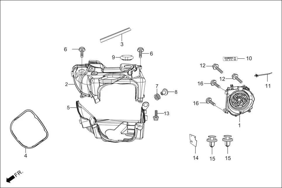 E-1 SHROUD / FAN COVER