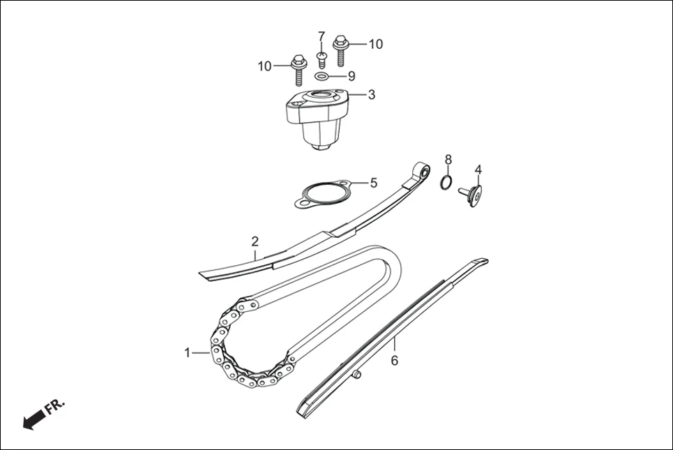 E-5 CAM CHAIN/TENSIONER