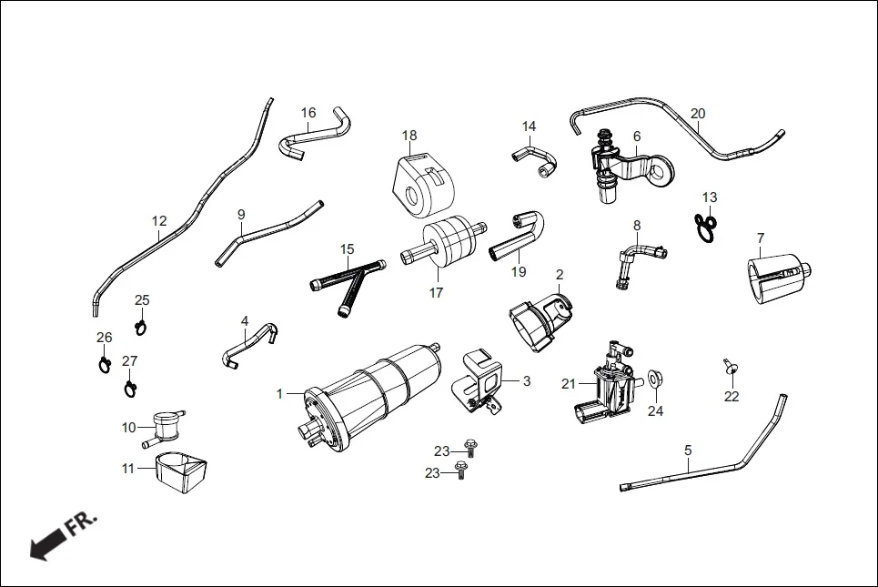 F-13A CANISTER ASSY. diagram showing 93903-35280