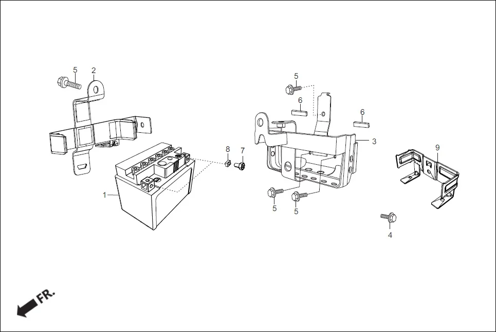 F-21 BATTERY assembly diagram for Hero Pleasure 110 BSVI (OCT, 2020)