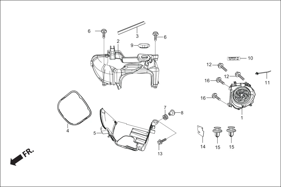 E-1 SHROUD / FAN COVER