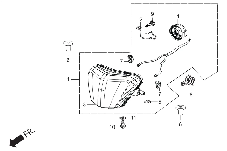F-1 HEAD LIGHT diagram showing 93901-34120