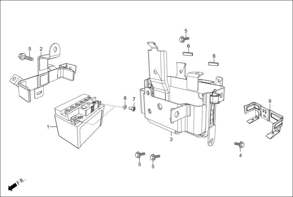 F-21 BATTERY assembly diagram for Hero Pleasure Plus((OCT, 2021)