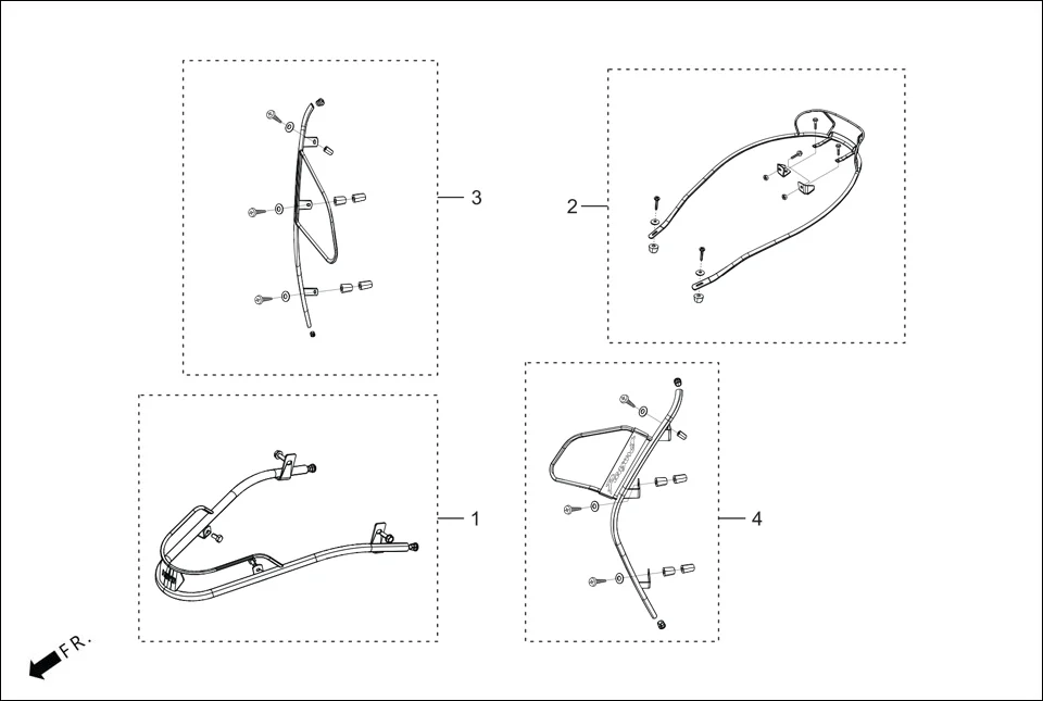 F-29 BEADING ASSY. FR./RR./LEFT & RIGHT(OPTIONAL) assembly diagram for Hero Pleasure Plus((OCT, 2021)
