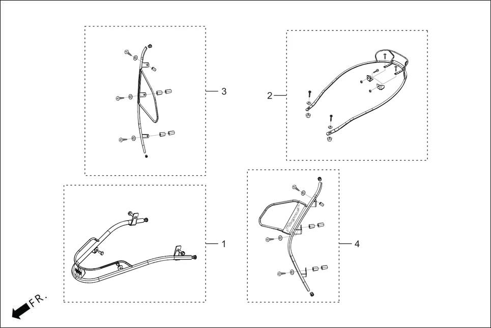 F-29 BEADING ASSY. FR./RR./LEFT &amp; RIGHT (OPTIONAL) assembly diagram for Hero PLEASURE PLUS 110 BSVI OBD2 (Apr,2025)