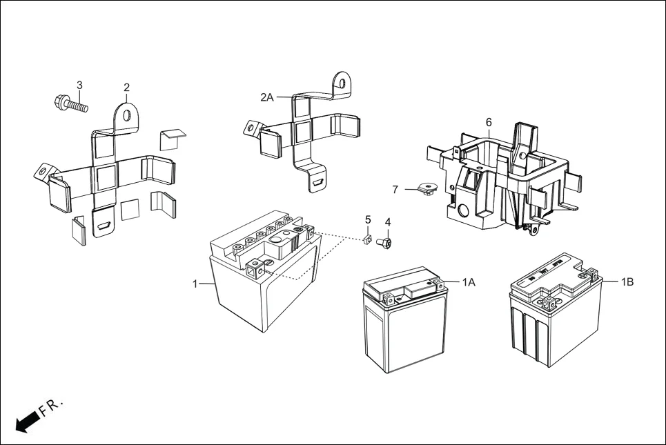 F-21_LX/ZX+ BATTERY diagram showing 50338-ADE-300