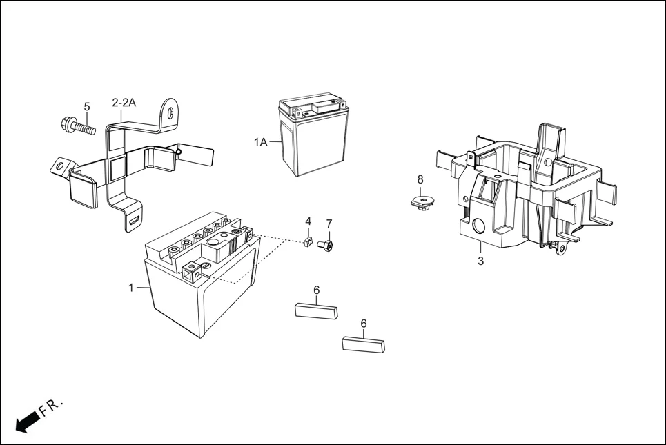 F-21 BATTERY assembly diagram for Hero PLEASURE+ XTEC(March,2023)
