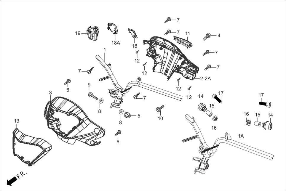 F-4-ZX STEERING HANDLE/HANDLE COVER diagram showing 90304-KCS-920
