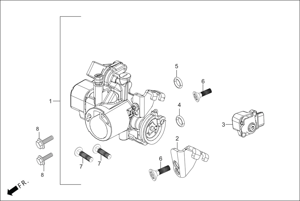 E-13 THROTTLE BODY ASSY.
