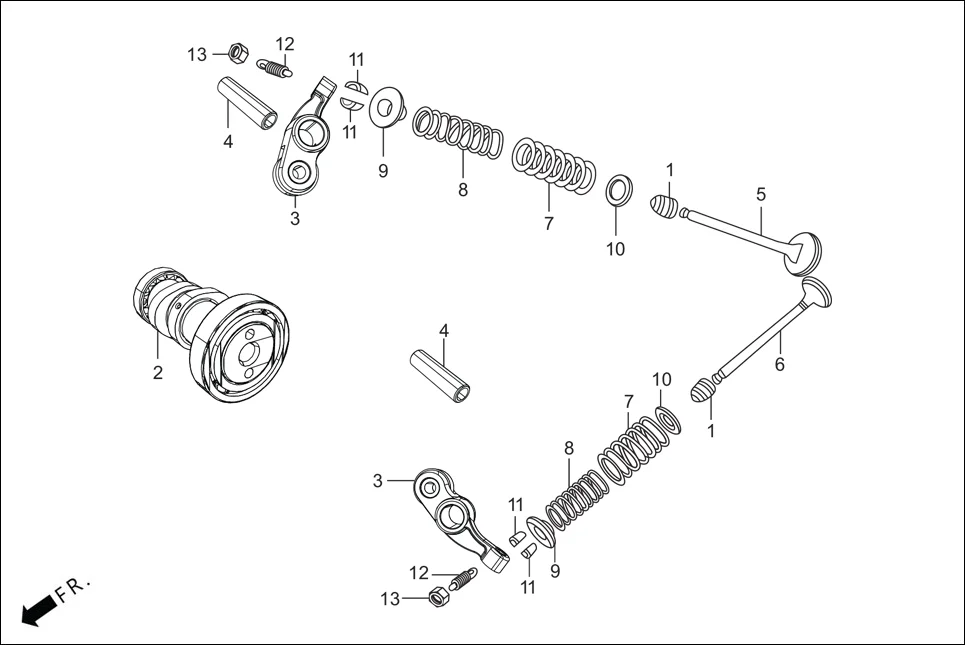E-3 CAM SHAFT/VALVE