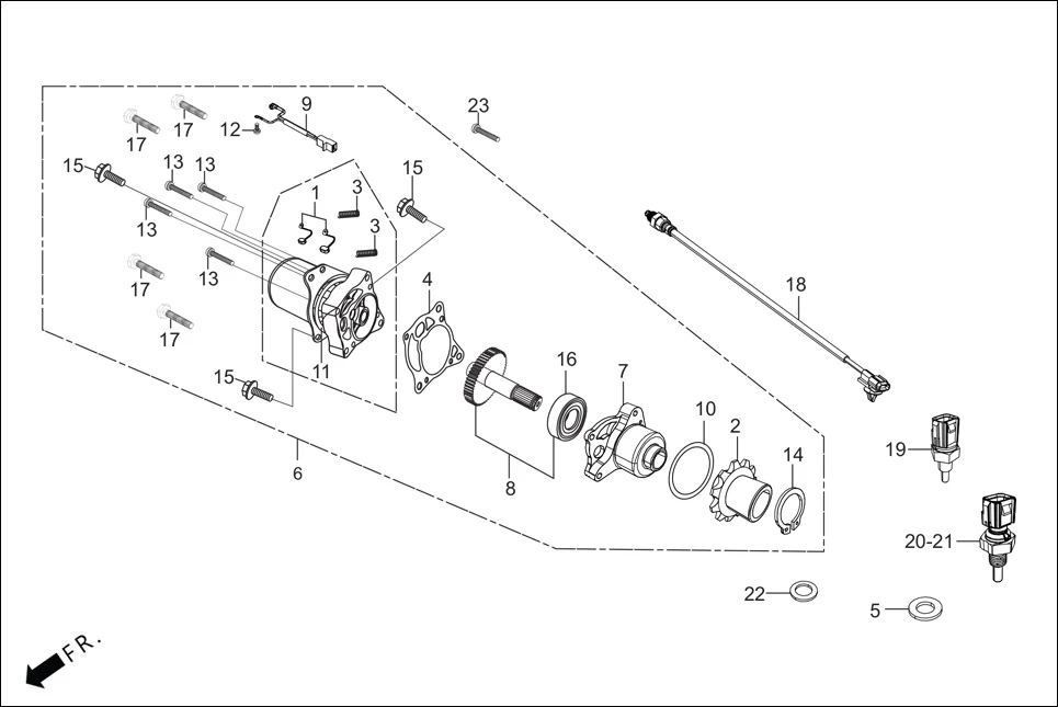 E-7C STARTING MOTOR