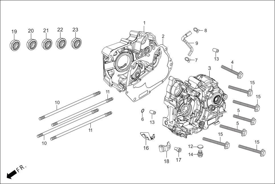 E-8-SELF CRANK CASE/OIL PUMP