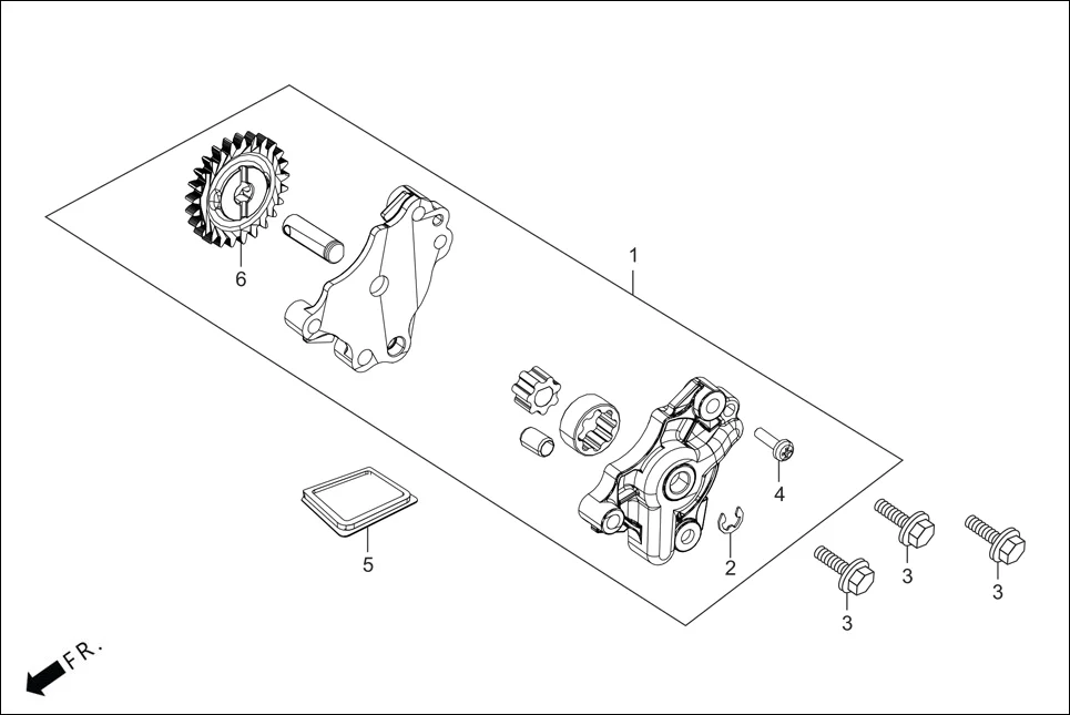 E-8A OIL PUMP ASSY.