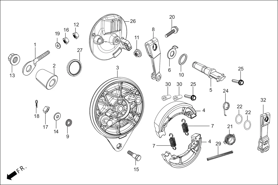 F-10-DISC REAR BRAKE PANEL diagram showing 92811-10000