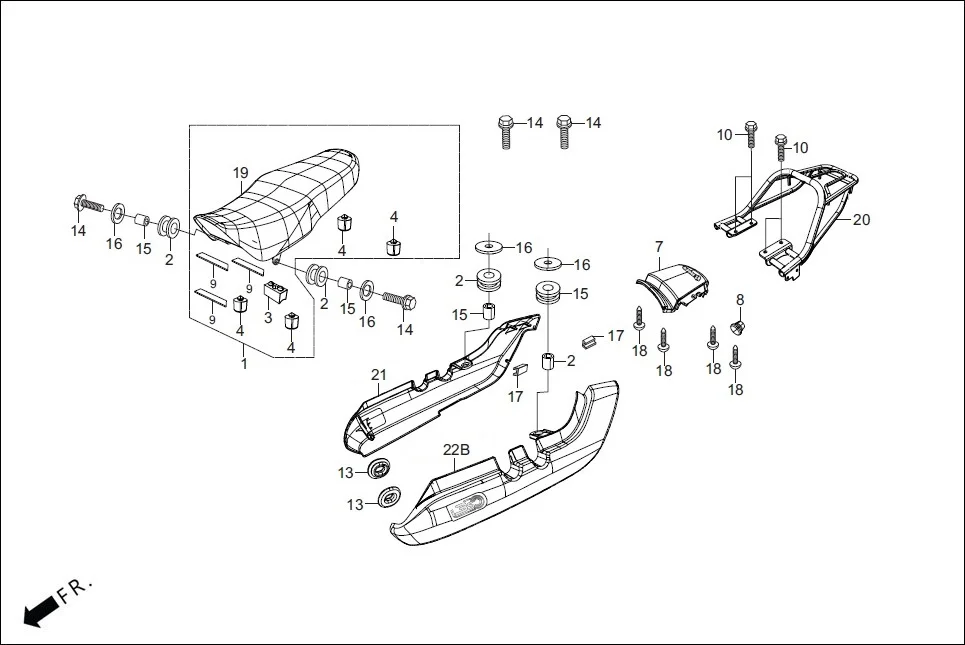 F-12-XTEC-DRUM SET ASSY./RR. COWL/REAR CARRIER diagram showing 77300-AAE-B00R