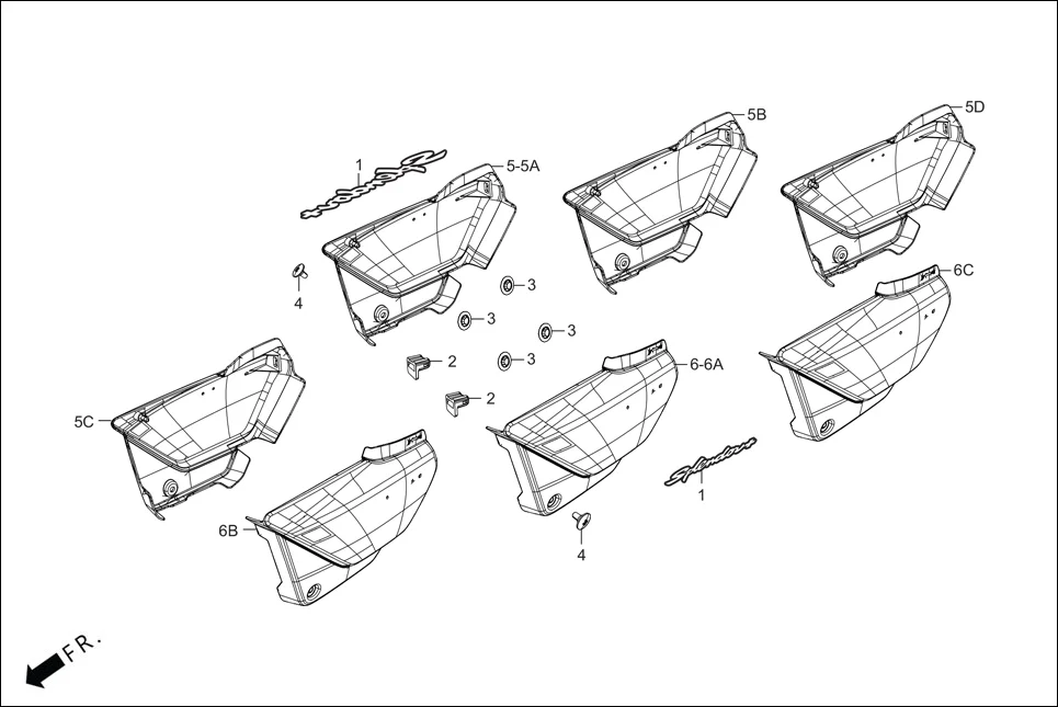 F-14-XTEC-DISC SIDE COVER diagram showing 83502-KCC-900