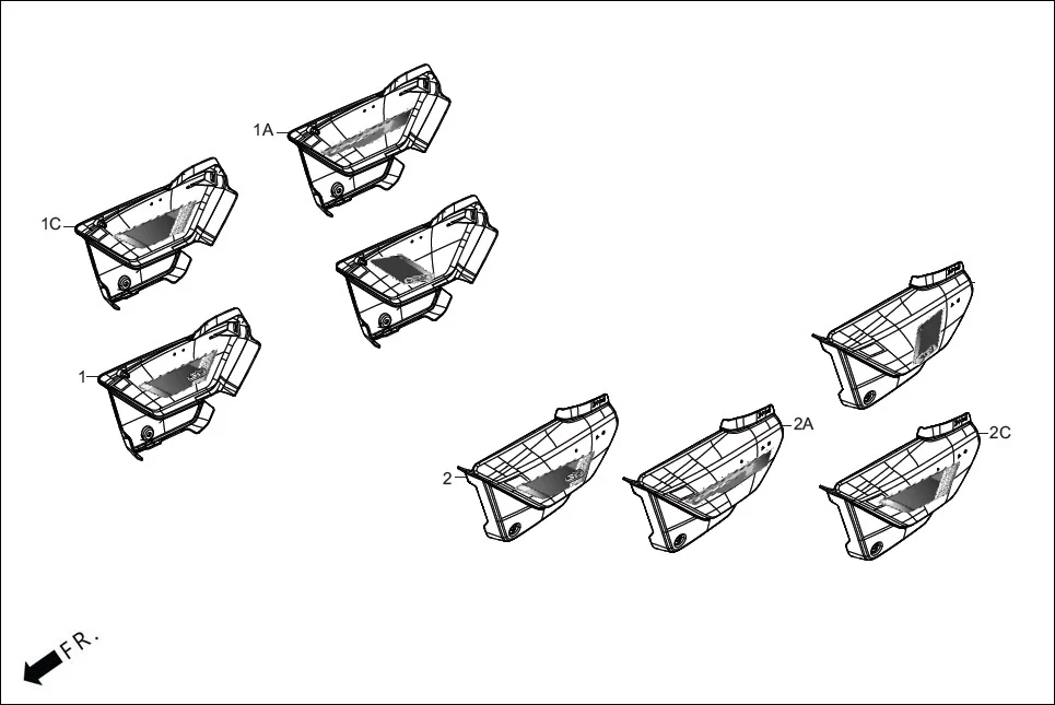 F-14A-SELF SIDE COVER diagram showing ADHMS6A0170BAG