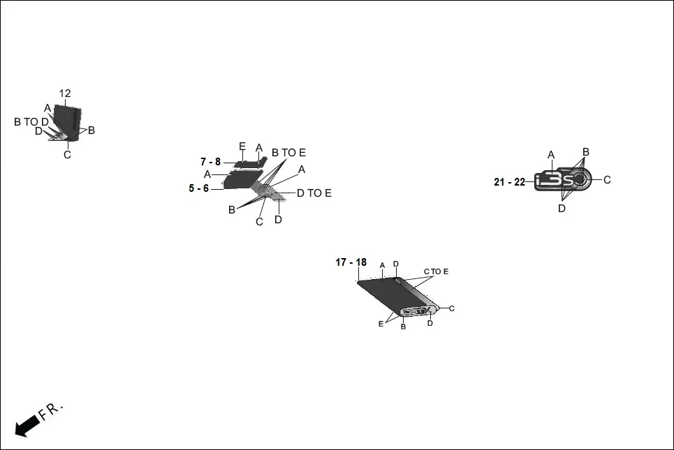 F-27E-XTEC-DISC STRIPES/MARK diagram showing ADHMS6B0050CDG