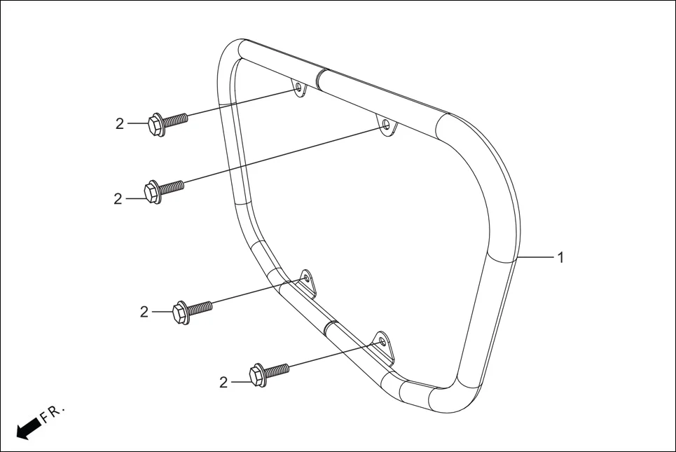 F-28 GUARD ENGINE diagram showing 50803-KST-940