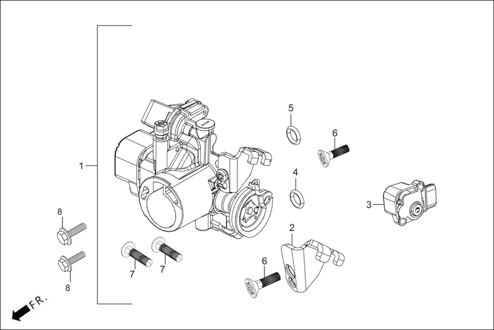 E-13 THROTTLE BODY ASSY.
