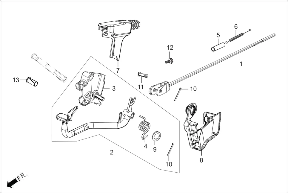 F-18A CBS ASSY. assembly diagram for Hero SPLENDOR PLUS OBD2B(Apr., 2025)