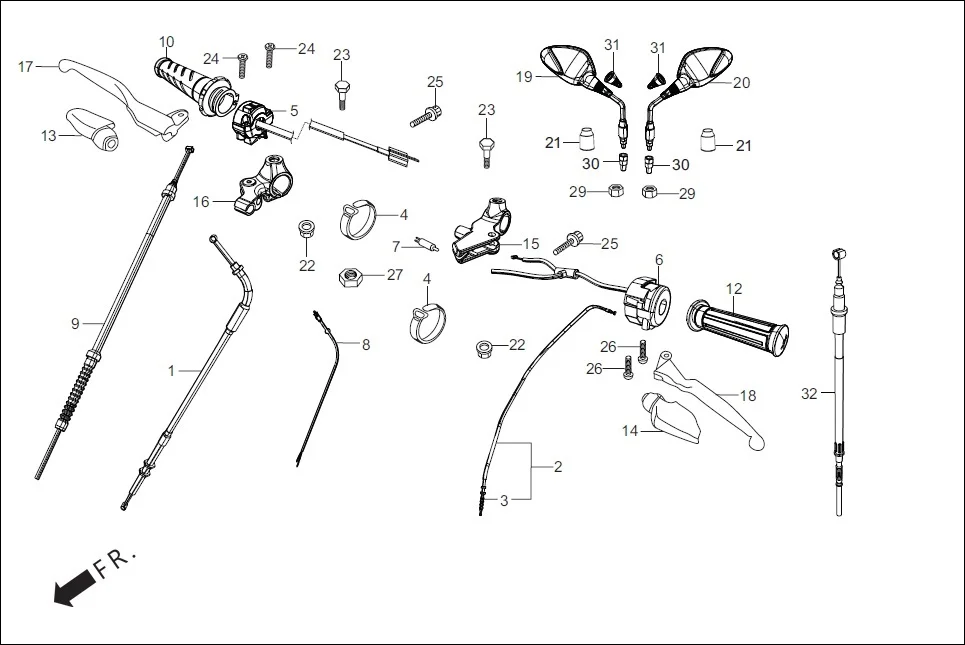 F-3-DRUM HANDLE LEVER/SWITCH/CONTROL CABLE diagram showing 94050-06000
