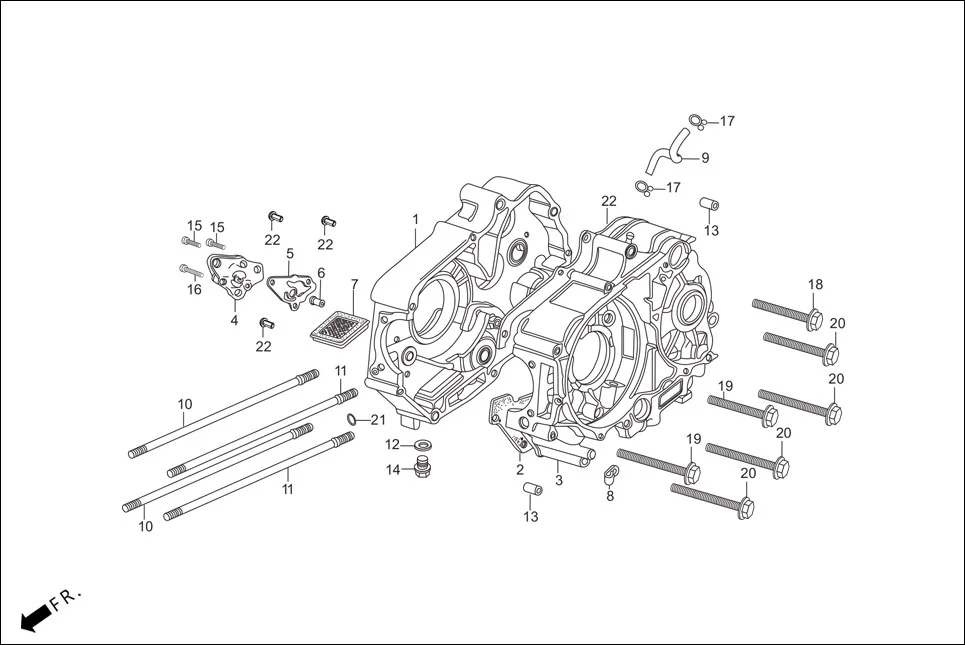 E-8-SELF CRANK CASE/OIL PUMP